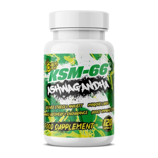 Chaos Crew KSM66 Ashwagandha 120 Caps Unflavoured - Sports Supplements at MySupplementShop by Chaos