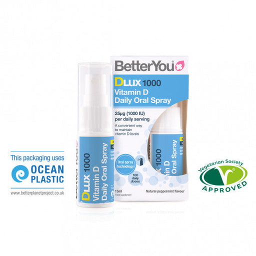 BetterYou DLux 1000 Vitamin D Oral Spray 15ml - Vitamins & Minerals at MySupplementShop by BetterYou