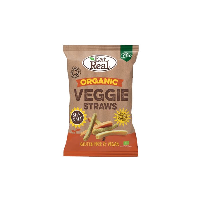 Eat Real Snacks Veggie Straw - 22g x 24 - Vegetable Straw Snacks at MySupplementShop by Eat Real