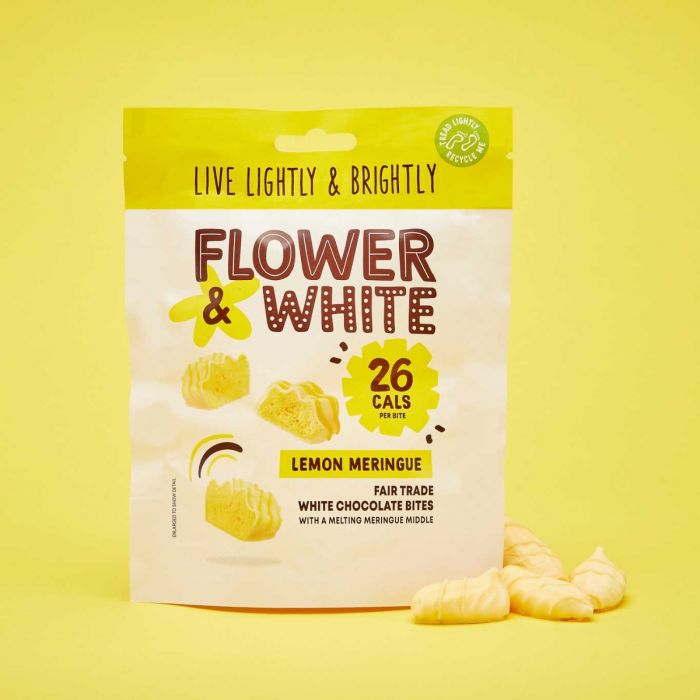 Flower & White Lemon Meringue Fairtrade Chocolate Bites 75g - Health Foods at MySupplementShop by Flower & White