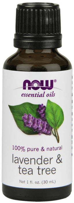 NOW Foods Essential Oil, Lavender & Tea Tree Oil - 30 ml. - Health and Wellbeing at MySupplementShop by NOW Foods