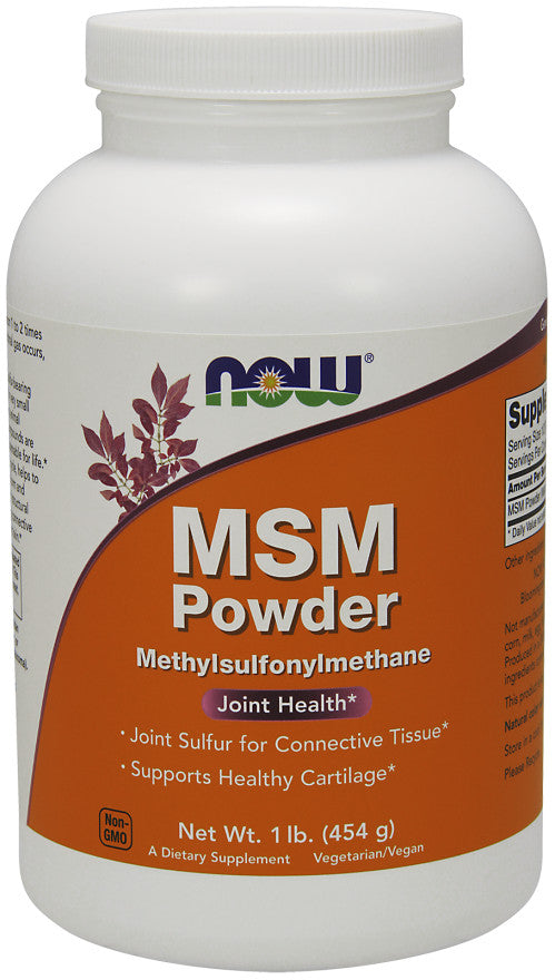 NOW Foods MSM Methylsulphonylmethane, Powder - 454g - Joint Support at MySupplementShop by NOW Foods