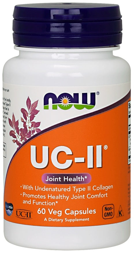 NOW Foods UC-II Undenatured Type II Collagen - 60 vcaps - Joint Support at MySupplementShop by NOW Foods