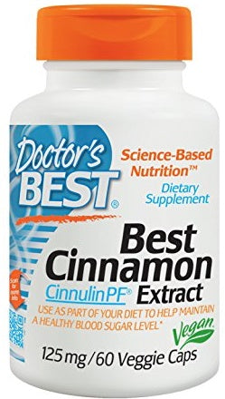 Doctor's Best Cinnamon Extract with CinnulinPF, 125mg - 60 vcaps - Special Formula at MySupplementShop by Doctor's Best