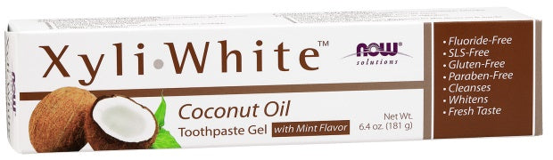 NOW Foods XyliWhite, Coconut Oil Toothpaste Gel - 181g - Health and Wellbeing at MySupplementShop by NOW Foods