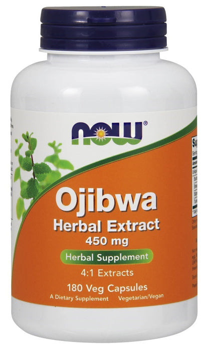 NOW Foods Ojibwa Herbal Extract, 450mg - 180 vcaps - Health and Wellbeing at MySupplementShop by NOW Foods