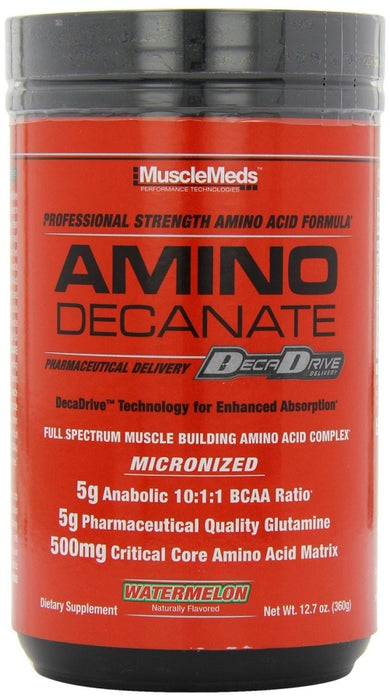 MuscleMeds Amino Decanate, Citrus Lime - 384 grams - Default Title - Amino Acids and BCAAs at MySupplementShop by Musclemeds