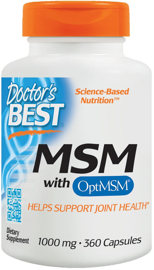 Doctor's Best MSM with OptiMSM, 1000mg - 360 caps - Joint Support at MySupplementShop by Doctor's Best