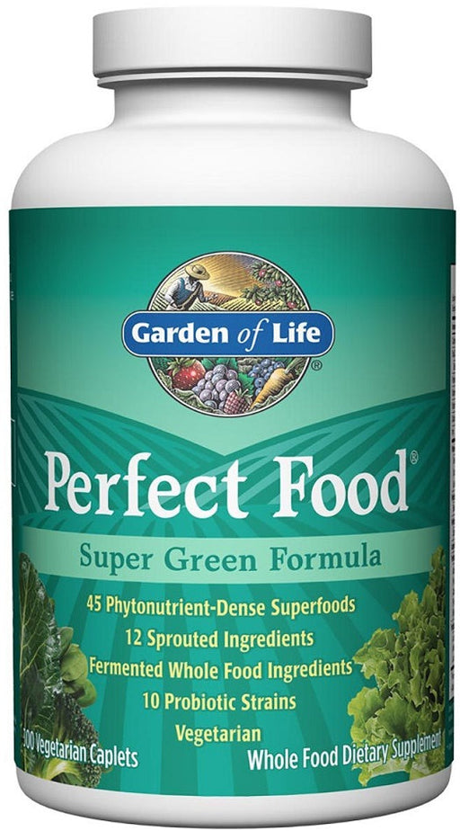 Garden of Life Perfect Food Super Green Formula - 300 vegetarian caplets - Health Foods at MySupplementShop by Garden of Life