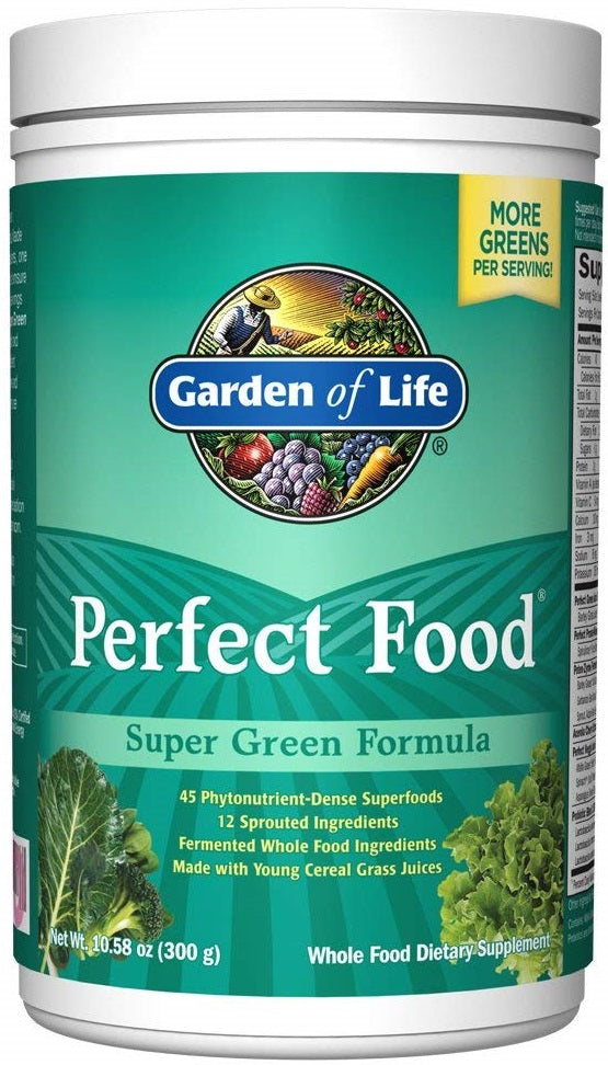 Garden of Life Perfect Food Super Green Formula, Powder - 300g - Health Foods at MySupplementShop by Garden of Life