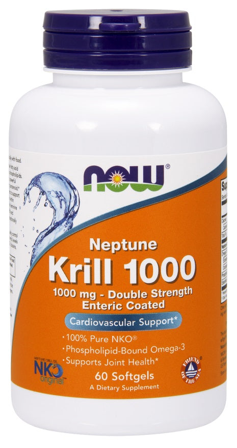 NOW Foods Neptune Krill Oil, 1000mg - 60 softgels - Joint Support at MySupplementShop by NOW Foods