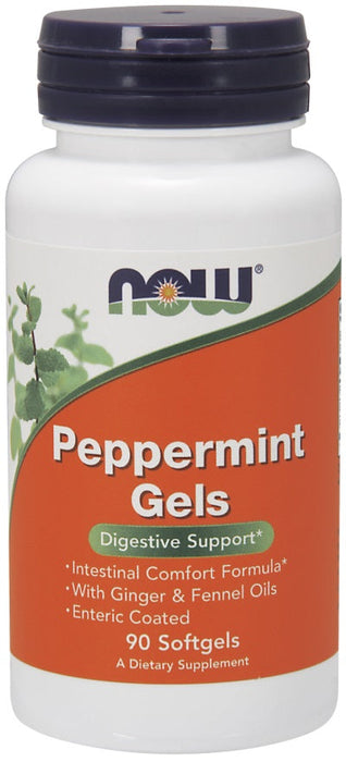 NOW Foods Peppermint Gels - 90 softgels - Health and Wellbeing at MySupplementShop by NOW Foods