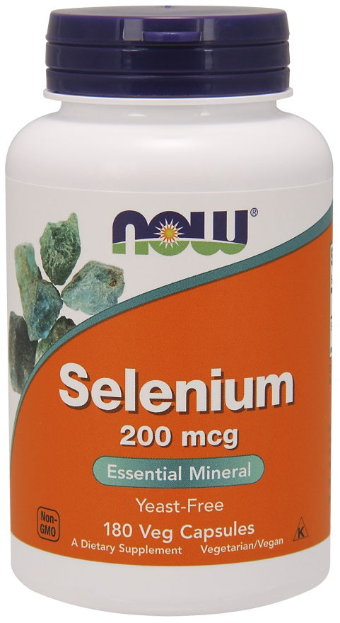 NOW Foods Selenium, 200mcg - 180 vcaps - Vitamins & Minerals at MySupplementShop by NOW Foods