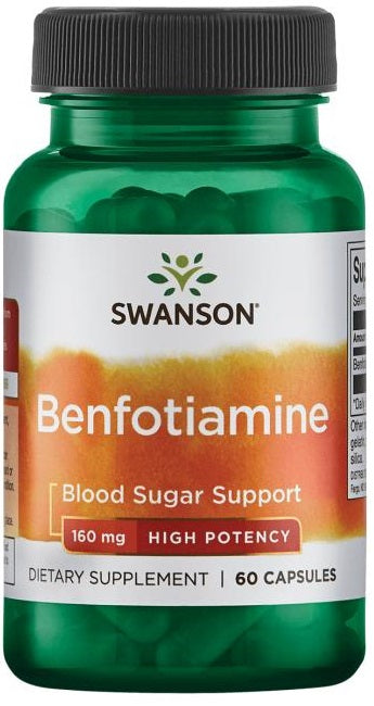 Swanson Benfotiamine, 160mg - 60 caps - Vitamins & Minerals at MySupplementShop by Swanson