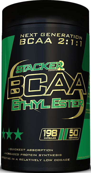 Stacker2 Europe BCAA Ethyl Ester - 198 caps - Default Title - Amino Acids and BCAAs at MySupplementShop by Stacker2 Europe