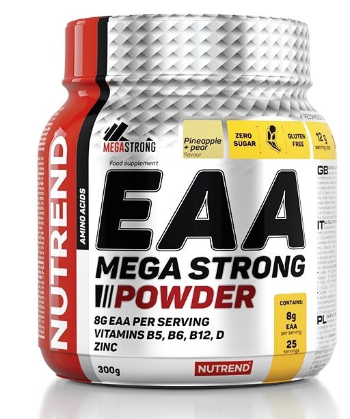 Nutrend EAA Mega Strong Powder, Pineapple + Pear - 300 grams - Amino Acids and BCAAs at MySupplementShop by Nutrend