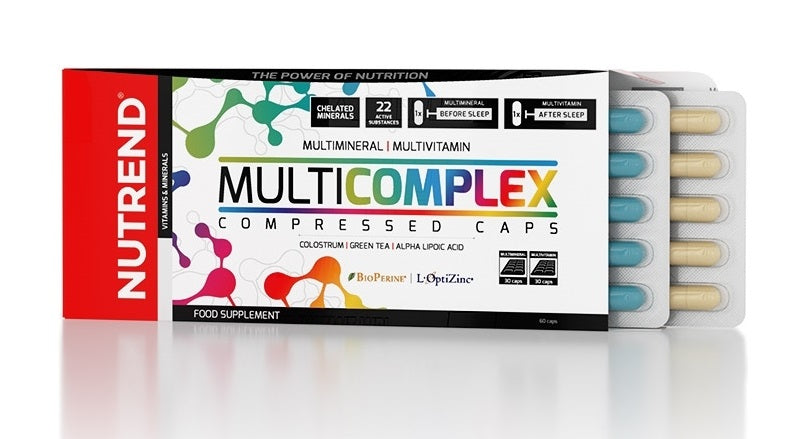 Nutrend MultiComplex Compressed Caps - 60 caps - Default Title - Vitamins & Minerals at MySupplementShop by Nutrend