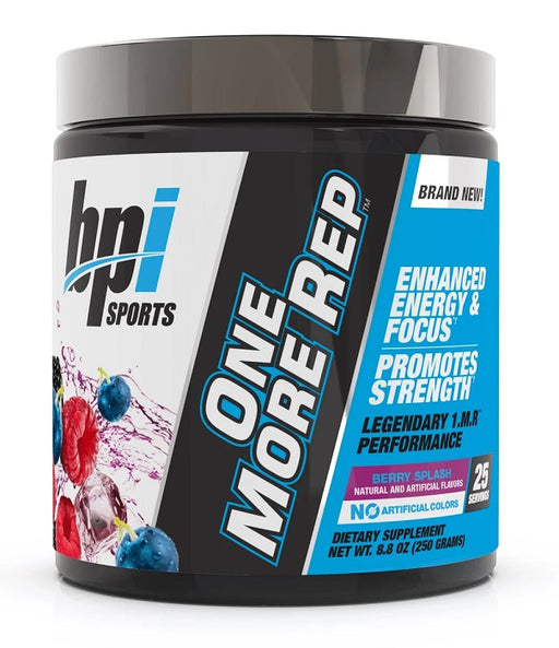 BPI Sports One More Rep, Berry Splash - 250 grams - Default Title - Pre & Post Workout at MySupplementShop by BPI Sports