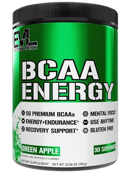 EVLution Nutrition BCAA Energy, Green Apple - 291 grams - Default Title - Amino Acids and BCAAs at MySupplementShop by EVLution Nutrition