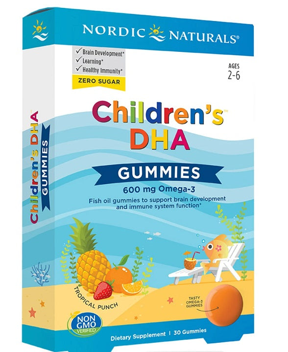 Nordic Naturals Children's DHA Gummies, 600mg - 30 gummies - Health and Wellbeing at MySupplementShop by Nordic Naturals