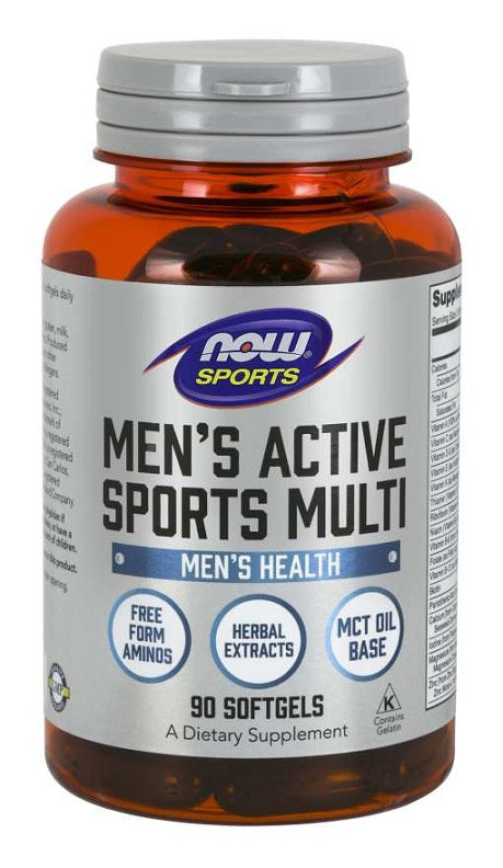 NOW Foods Men's Active Sports Multi - 90 softgels - Vitamins & Minerals at MySupplementShop by NOW Foods