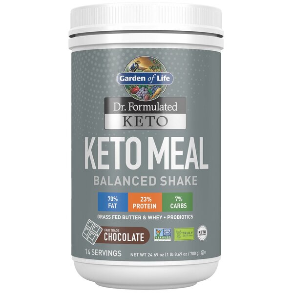 Garden of Life Dr. Formulated Keto Meal, Chocolate - 700g - Whey Proteins at MySupplementShop by Garden of Life