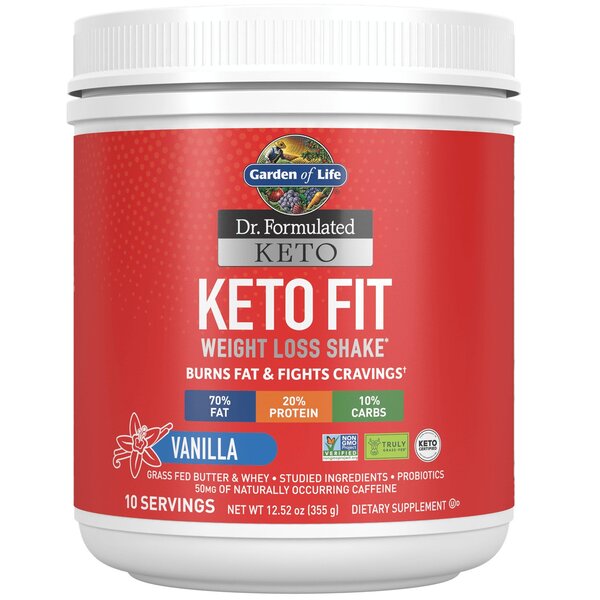 Garden of Life Dr. Formulated Keto Fit, Vanilla - 355g - Whey Proteins at MySupplementShop by Garden of Life