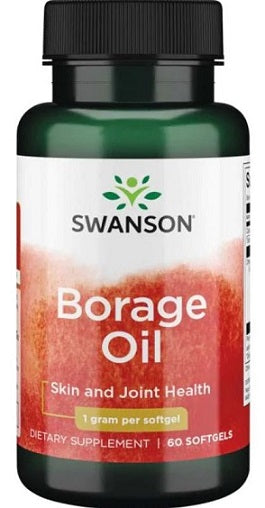 Swanson Borage Oil, 1000mg - 60 softgels - Supplements for Women at MySupplementShop by Swanson