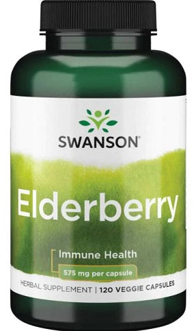 Swanson Elderberry - 120 vcaps - Health and Wellbeing at MySupplementShop by Swanson