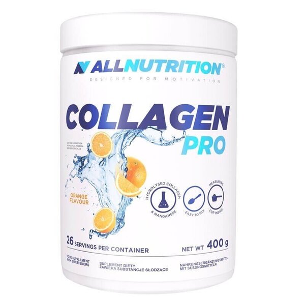 Allnutrition Collagen Pro, Orange 26 Servings - 400g - Collagen Supplement at MySupplementShop by Allnutrition