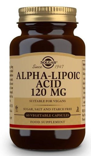 Solgar Alpha-Lipoic Acid, 120mg - 60 vcaps - Sports Supplements at MySupplementShop by Solgar