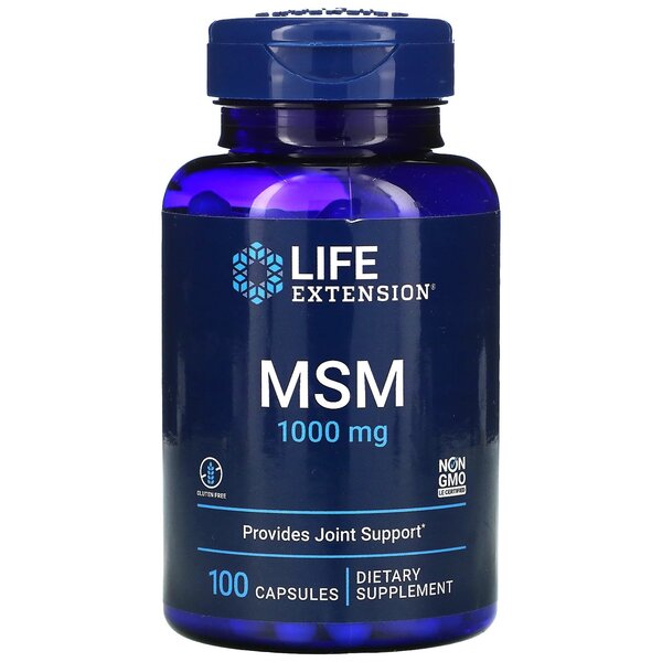 Life Extension MSM, 1000mg - 100 caps - Sports Supplements at MySupplementShop by Life Extension