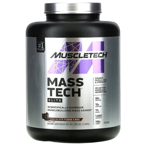 MuscleTech Mass-Tech Elite, Vanilla Cake - 3180 grams - Default Title - Weight Gainers & Carbs at MySupplementShop by Muscletech