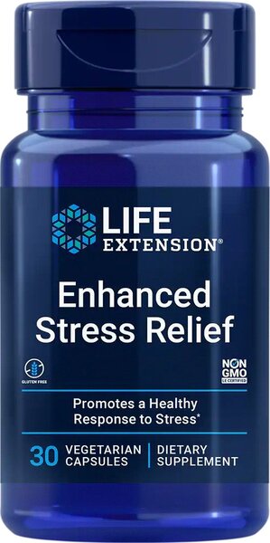 Life Extension Enhanced Stress Relief - 30 vcaps - Health and Wellbeing at MySupplementShop by Life Extension