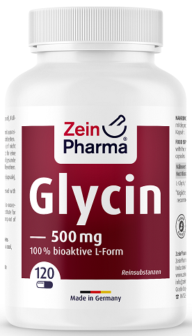 Zein Pharma L-Glycine, 500mg - 120 caps - Amino Acids and BCAAs at MySupplementShop by Zein Pharma