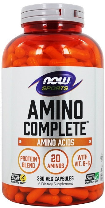 NOW Foods Amino Complete - 360 vcaps - Amino Acids and BCAAs at MySupplementShop by NOW Foods