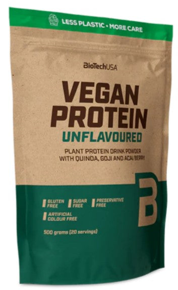 BioTechUSA Vegan Protein, Unflavoured - 500g - Protein at MySupplementShop by BioTechUSA