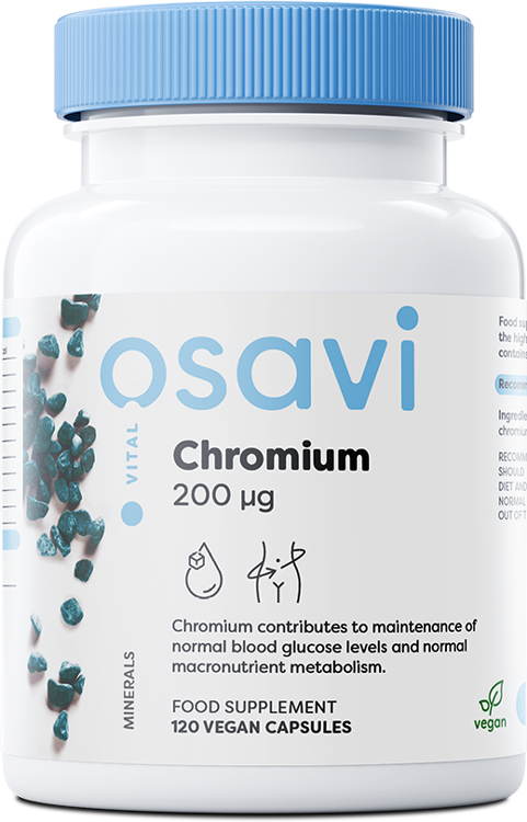 Osavi Chromium, 200mcg - 120 vegan caps - Health and Wellbeing at MySupplementShop by Osavi