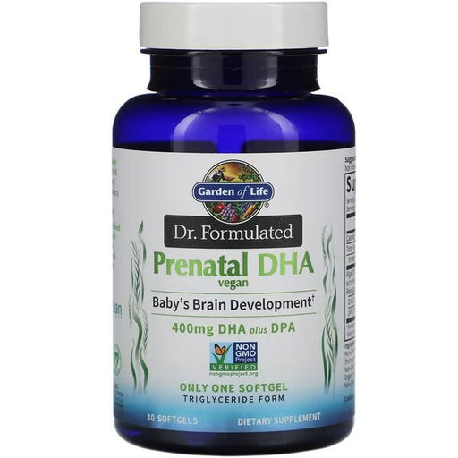 Garden of Life Dr. Formulated Vegan Prenatal DHA - 30 softgels - Health and Wellbeing at MySupplementShop by Garden of Life