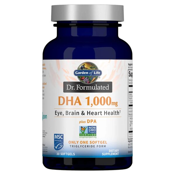 Garden of Life Dr. Formulated DHA, 1000mg (Citrus) - 30 softgels - Omega-3 at MySupplementShop by Garden of Life