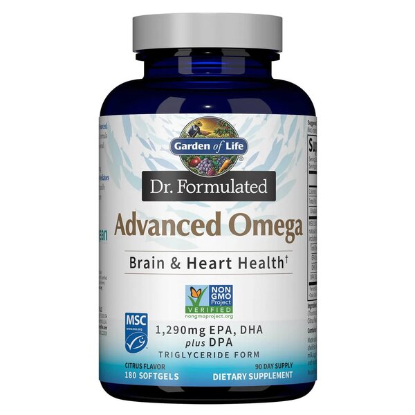 Garden of Life Dr. Formulated Advanced Omega, Citrus - 180 softgels - Health and Wellbeing at MySupplementShop by Garden of Life