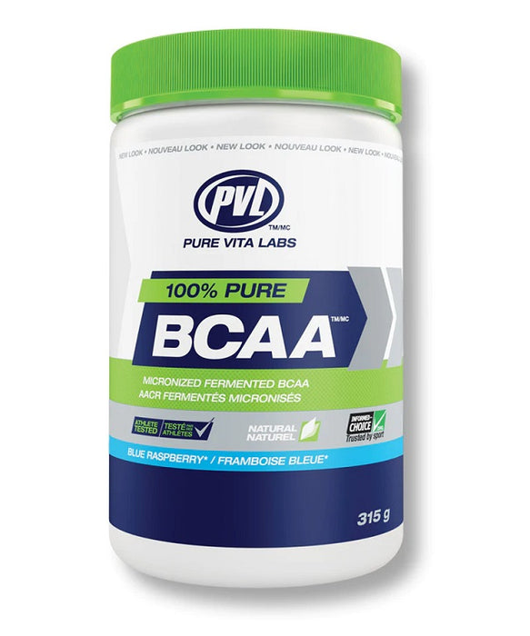 PVL Essentials 100% Pure BCAA, Blue Raspberry - 315 grams - Default Title - Amino Acids and BCAAs at MySupplementShop by PVL Essentials