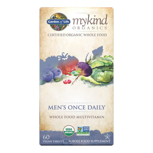 Garden of Life Mykind Organics Men's Once Daily - 60 vegan tabs - Vitamins & Minerals at MySupplementShop by Garden of Life