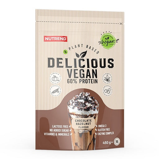 Nutrend Delicious Vegan, Chocolate Hazelnut - 450 grams - Default Title - Protein at MySupplementShop by Nutrend