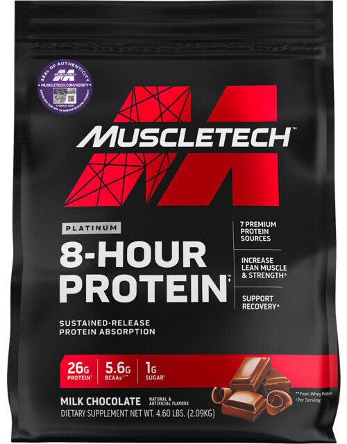 MuscleTech Platinum 8-Hour Protein, Vanilla - 2080 grams - Default Title - Protein at MySupplementShop by MuscleTech