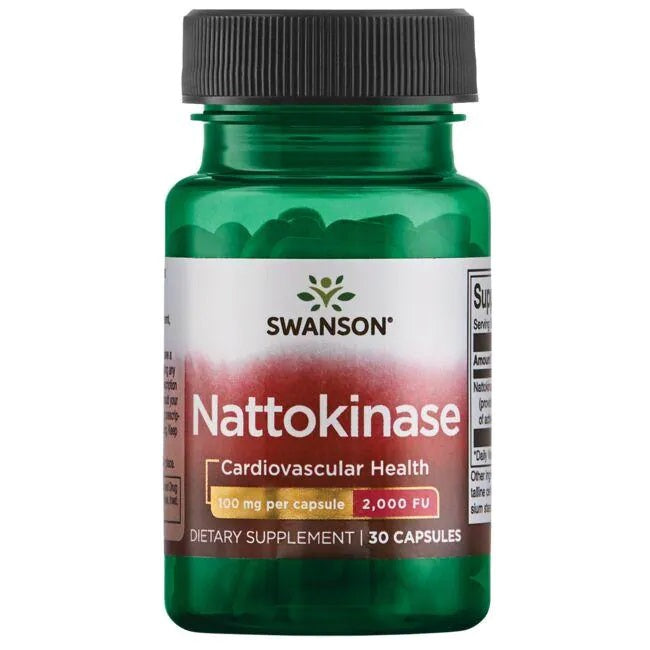 Swanson Nattokinase, 100mg - 30 caps - Health and Wellbeing at MySupplementShop by Swanson