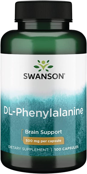 Swanson DL-Phenylalanine, 500mg - 100 caps - Amino Acids and BCAAs at MySupplementShop by Swanson