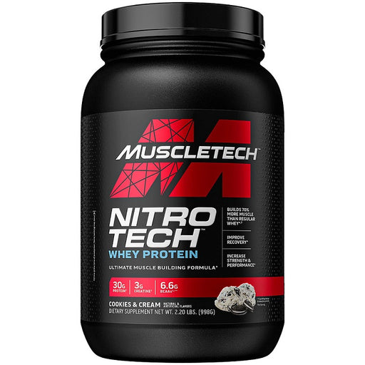 MuscleTech Nitro-Tech, Cookies & Cream - 998 grams - Default Title - Creatine Supplements at MySupplementShop by Muscletech