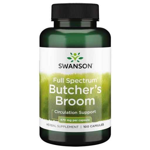 Swanson Full Spectrum Butcher's Broom, 470mg - 100 caps - Health and Wellbeing at MySupplementShop by Swanson