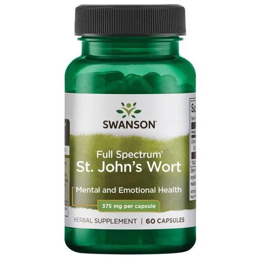 Swanson Full Spectrum St. John's Wort, 375mg - 60 caps - Health and Wellbeing at MySupplementShop by Swanson